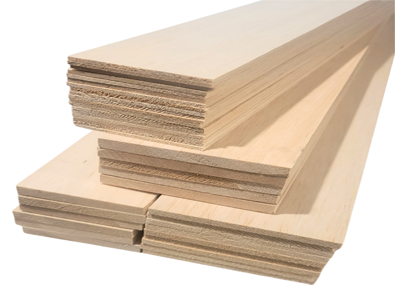 1/32" x 6" x 36" Balsa Sheet Premium Quality Craft Wood BalsaTron, Inc.