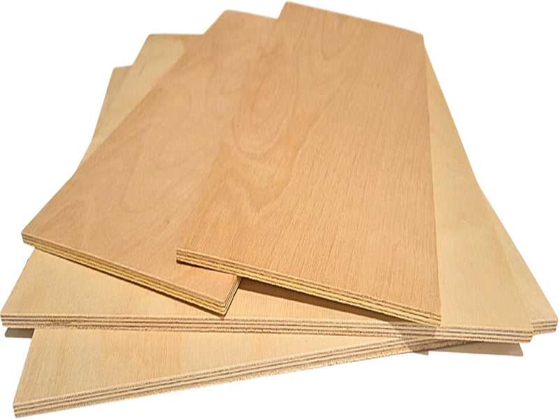 1/64" x 12" x 12" 3-Ply Birch Plywood