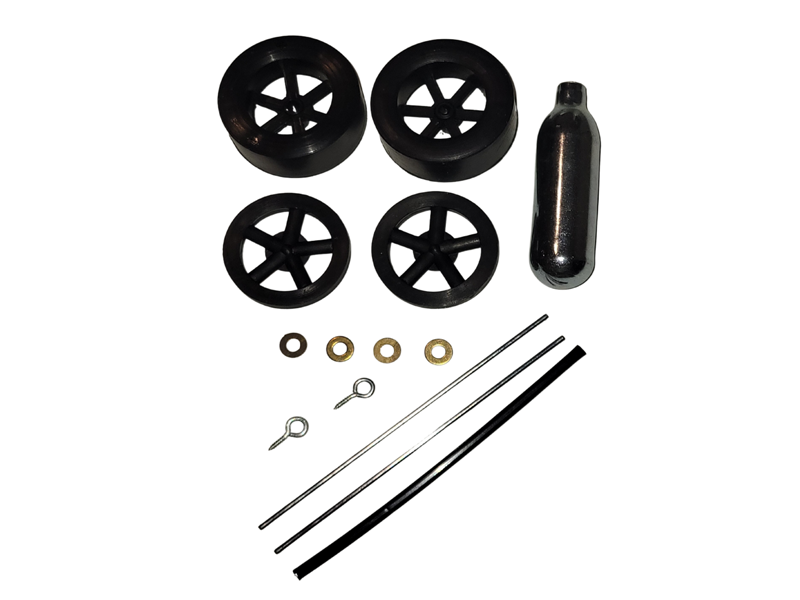 Dragster Parts Kit with CO2 Cartridge