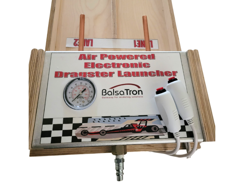 Air Powered Electronic Dragster Launcher – BalsaTron, Inc.